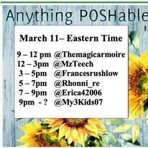 3/18/26 ***Back Up Host EST***Anything Poshable Train